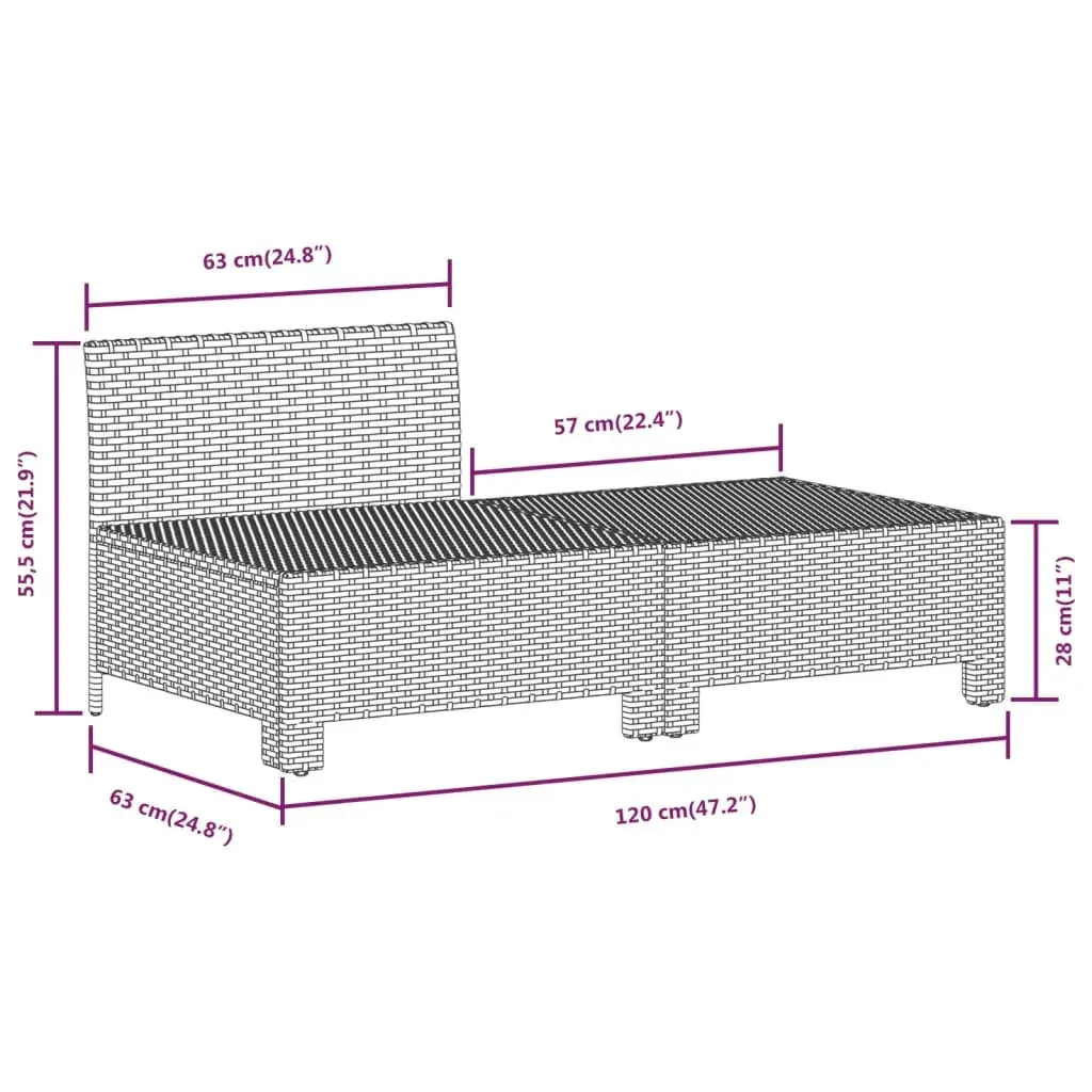Garden Lounge Set with Cushions Grey Poly Rattan Price