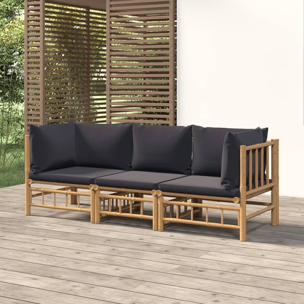 Garden Lounge Set with Cushions Bamboo Price