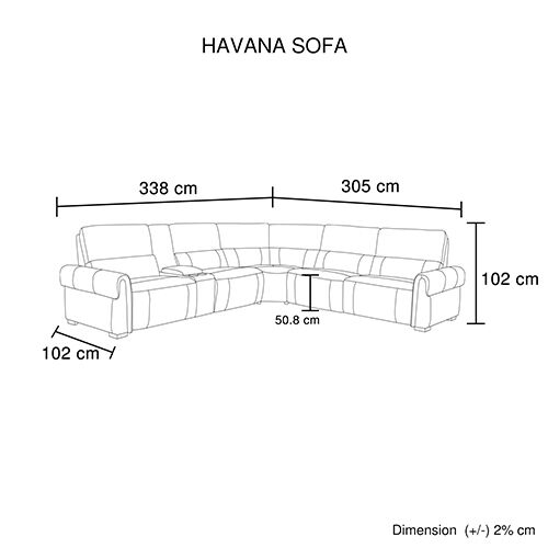 Havana Sofa Leather with Brown Color Price