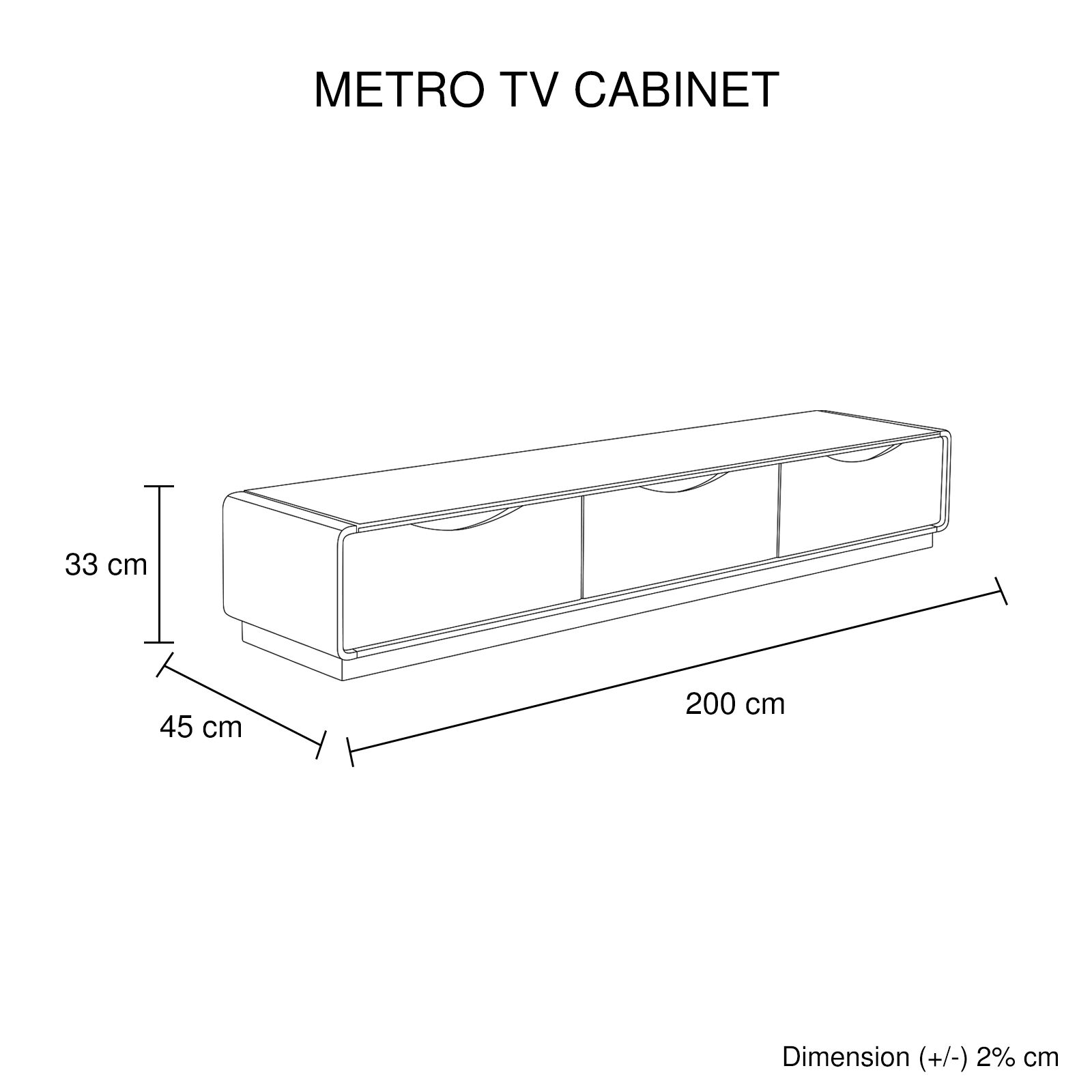 Metro TV Cabinet Black Glass & White painting Price