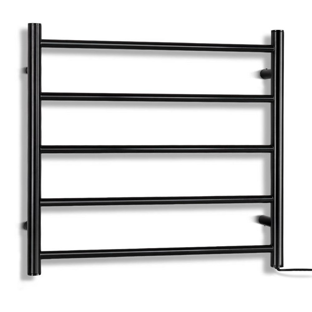 Devanti Electric Heated Towel Rail Rack 5 Bars Wall Mounted Clothes Dry Warmer Price