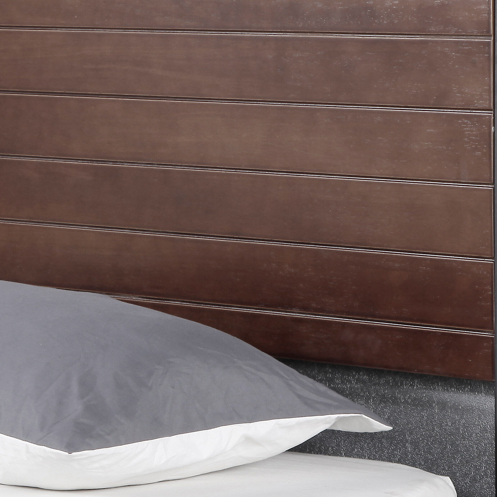 Milano Decor Azure Bed Frame With Headboard Black Wood Steel Platform Bed - Single - Black Price