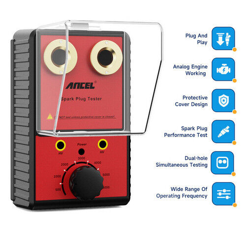 Ancel 12V Car Spark Plug Tester Auto Ignition System Tester Diagnostic Test Tool Price