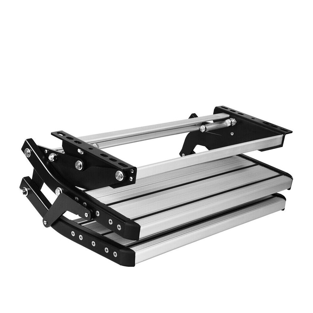 Aluminium Double Caravan Step Pull Out Folding Steps For Road RV Camper Trailer Price