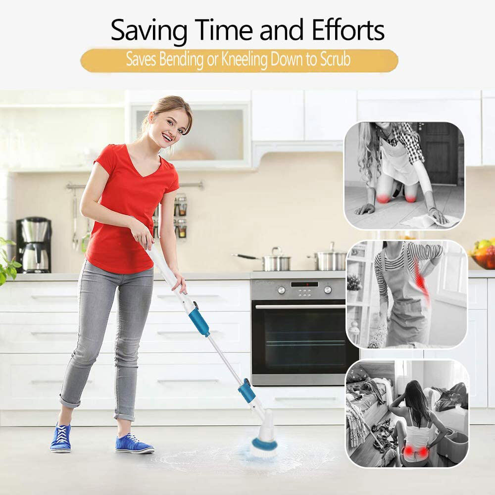 Electric Cordless Spin Scrubber Super Power Scrubber Turbo Scrub Clean Brush Price