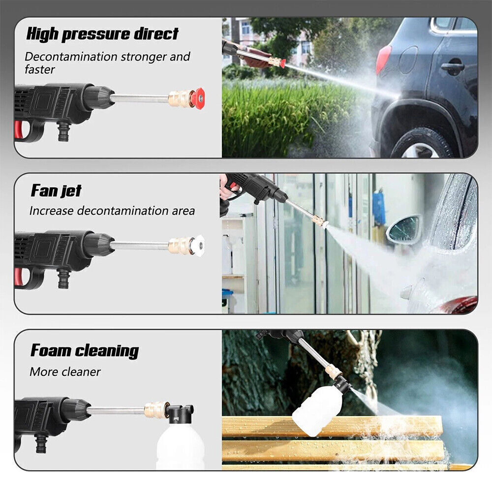 88V Cordless Electric High Pressure Washer Water Spray Gun Car Cleaner 2 Battery Price