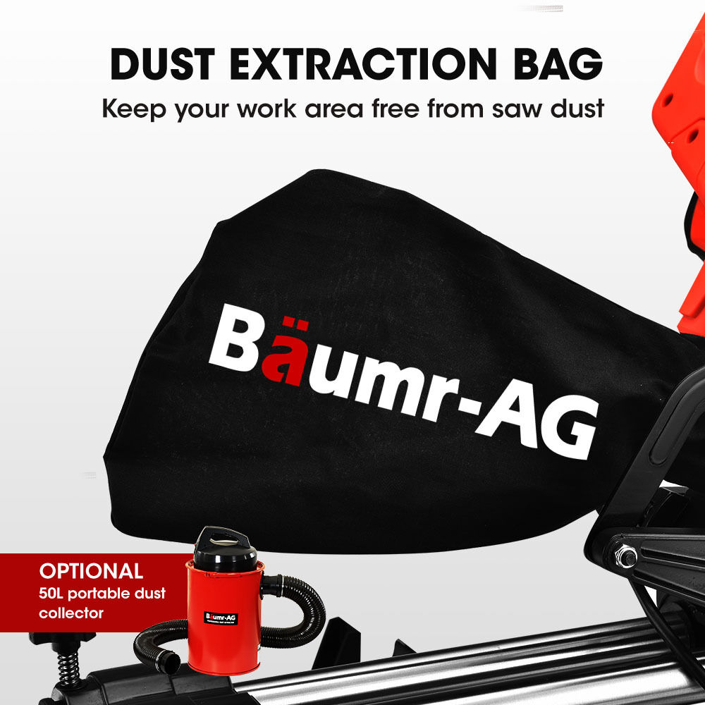 BAUMR-AG 210mm Compound Mitre Saw Dual Bevel Sliding Drop Saws 1500W Price