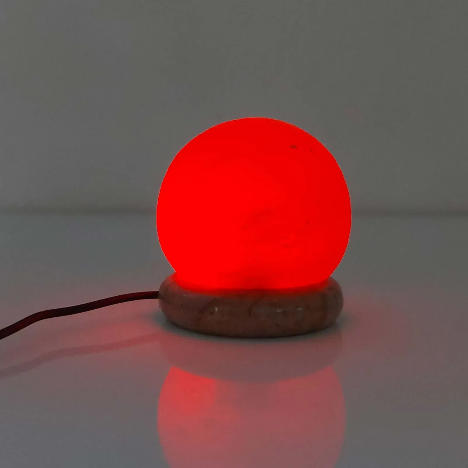 USB Colour Changing Salt Himalayan Lamp - Ball Sphere Shape Pink Rock LED Light Price