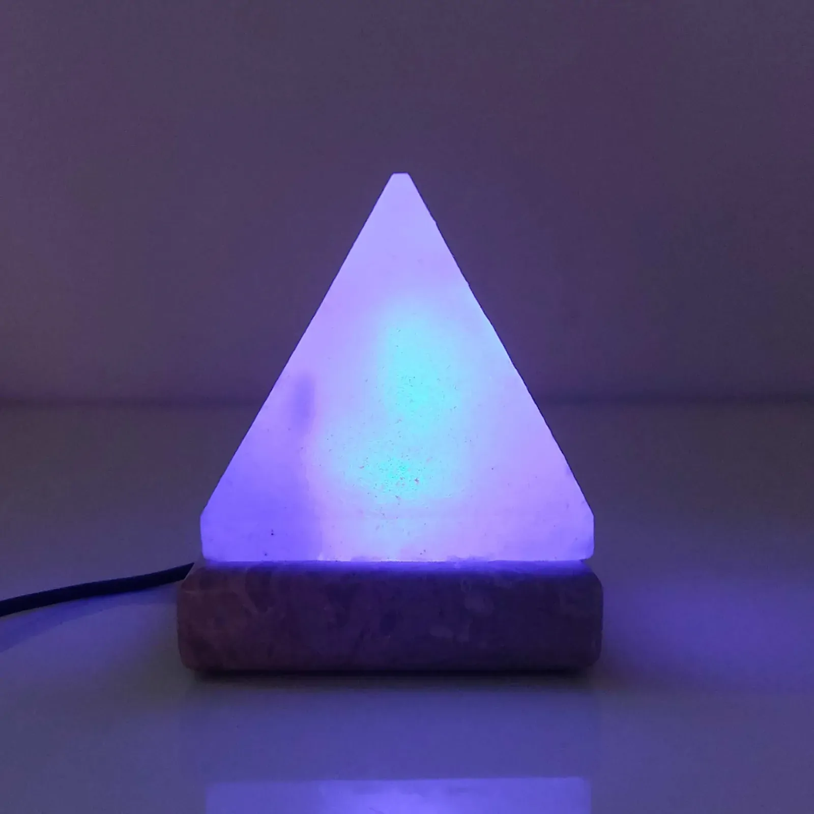 USB Colour Changing Salt Himalayan Lamp - Pyramid Shape Pink Rock LED Light Price