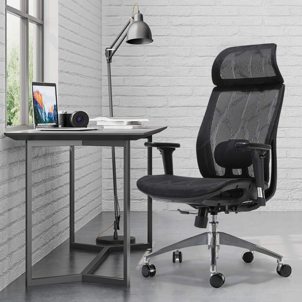 Ergonomic office chair Breathable High-Back Mesh Adjustable Lumbar Support 3D Armrests Tilt Function 360¬? Rotating Wheels Price