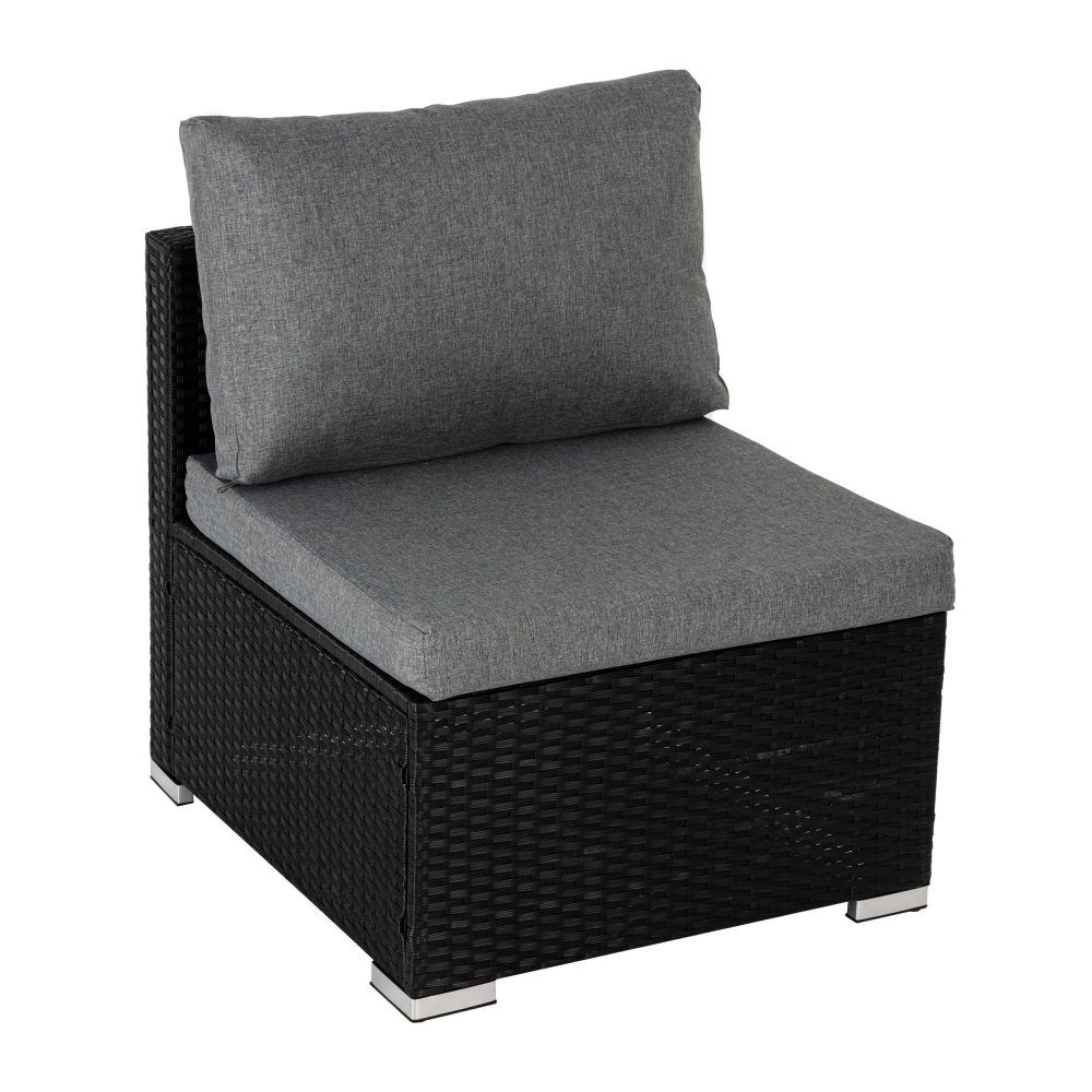 6PCS Outdoor Modular Lounge Sofa Coogee-Black Price