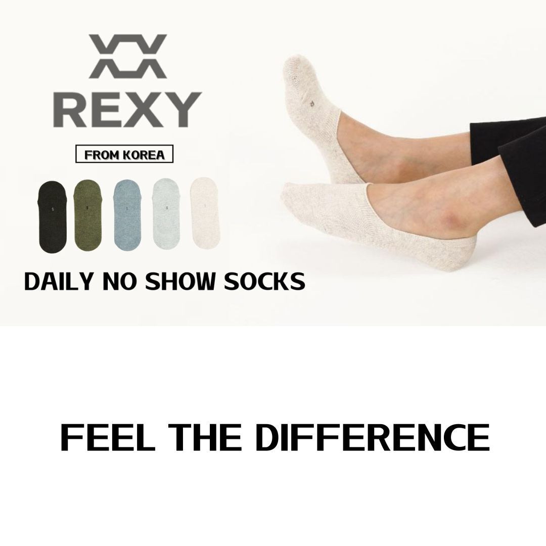 10X Small Daily No Show Sock - MULTI COLOUR 5X Rexy Daily No Show Ankle Socks Small Non-Slip Breath Price