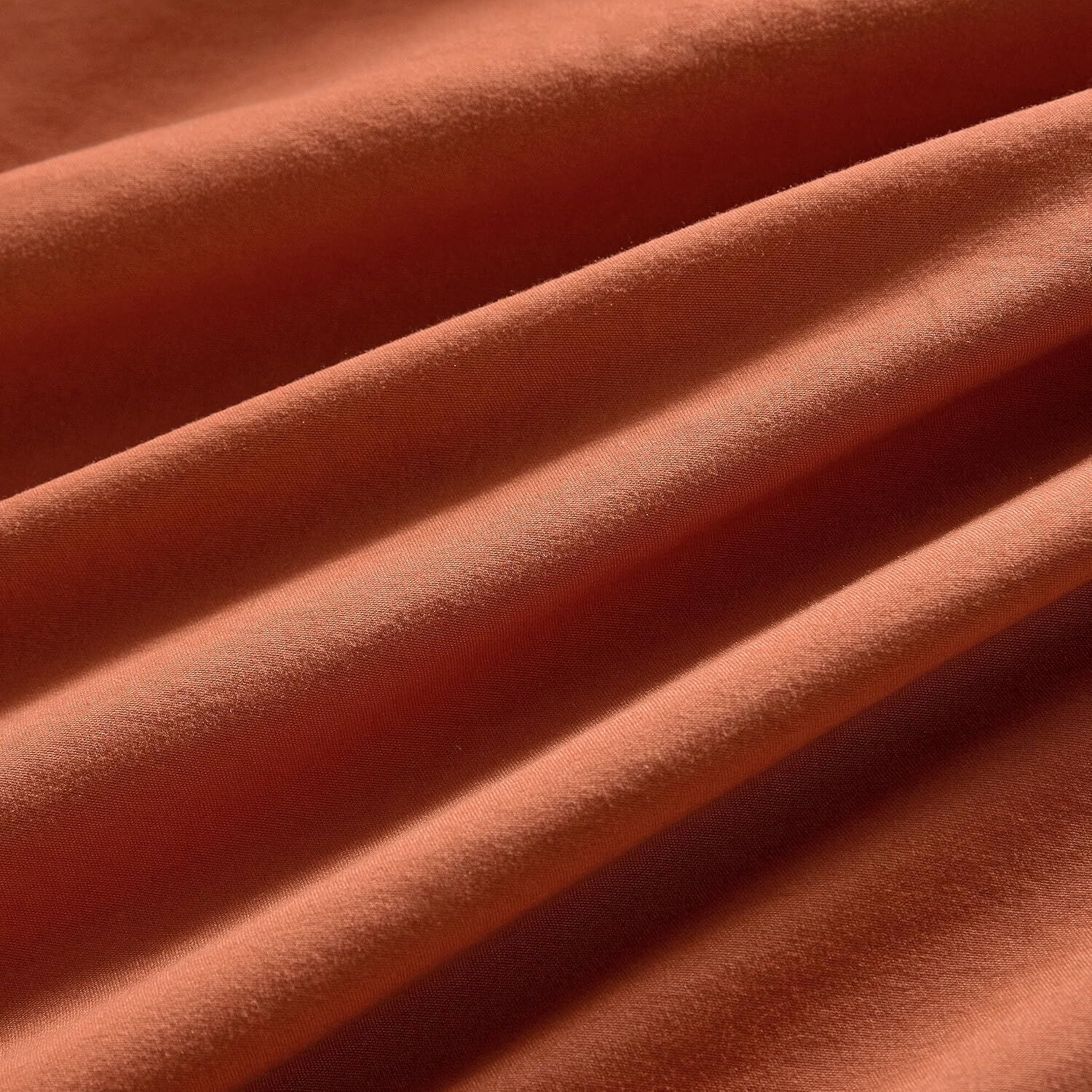 CleverPolly Vintage Washed Microfibre Sheet Set with 2 Pillowcases - Terracotta - King Price