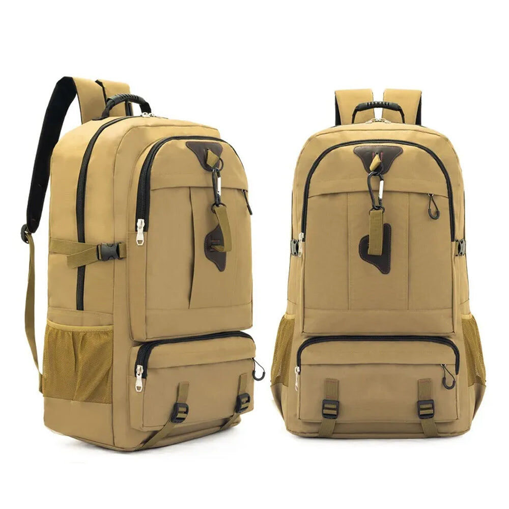 60L Travel Boarding Backpack Outdoor Trekking Luggage Hiking Camping Rucksack Large Capacity Storage Backpack(Black) Price