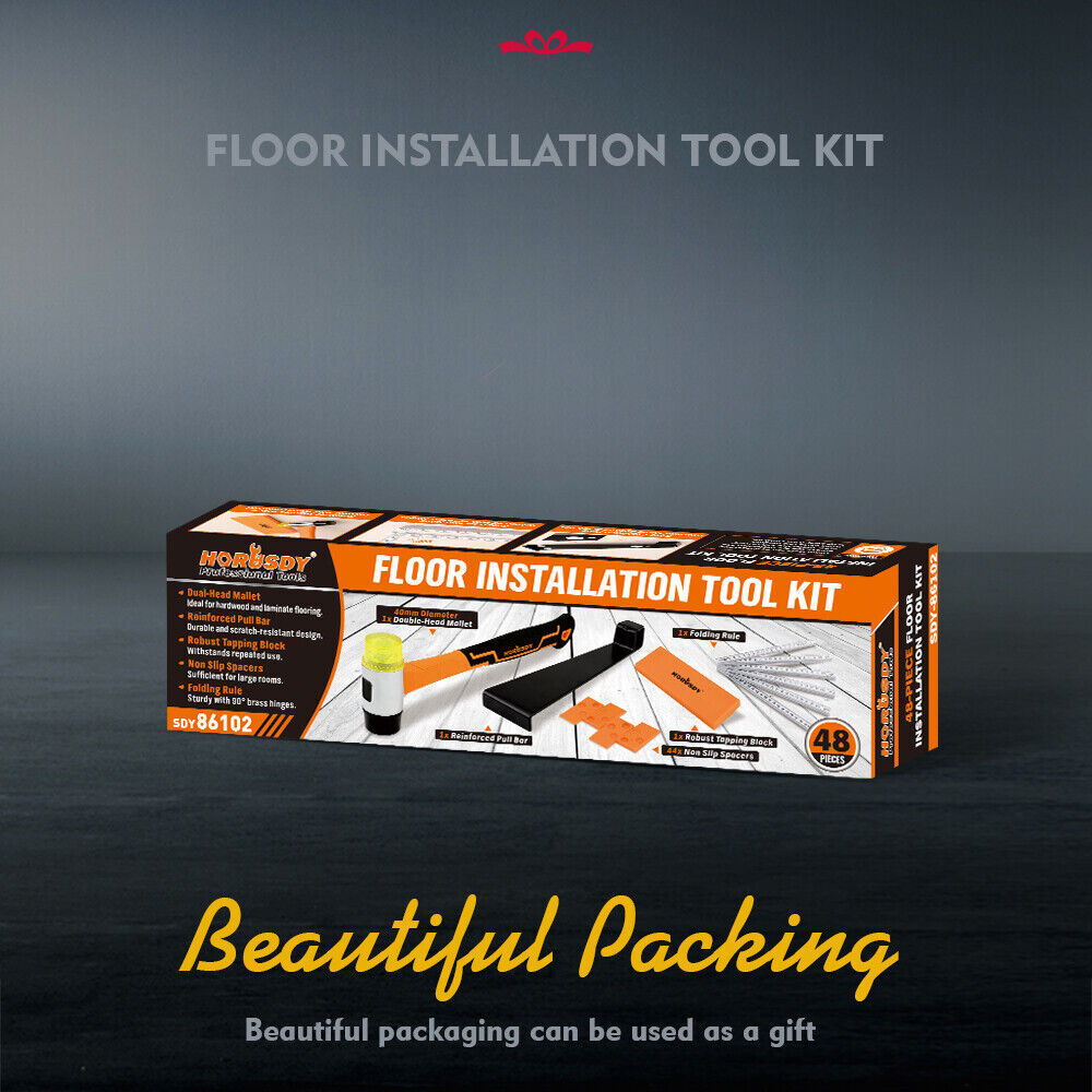 HORUSDY 48Pc Laminate Wood Flooring Installation Kit Tapping Block Rubber Mallet Price