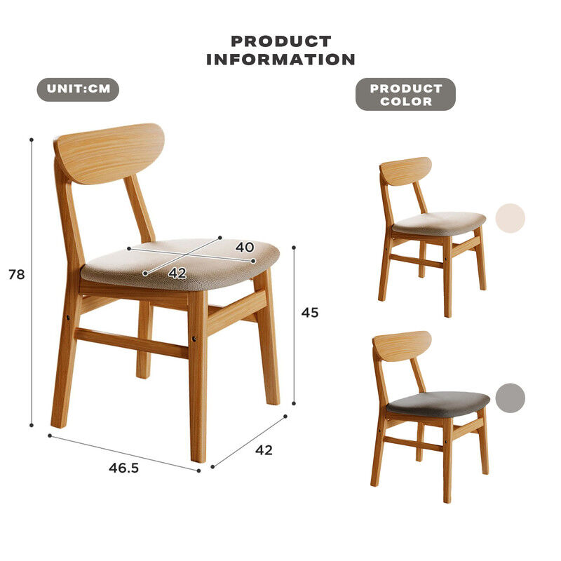 Dining Chairs Kitchen Chair Natural Wood Linen Fabric Cafe Lounge Chairs Price