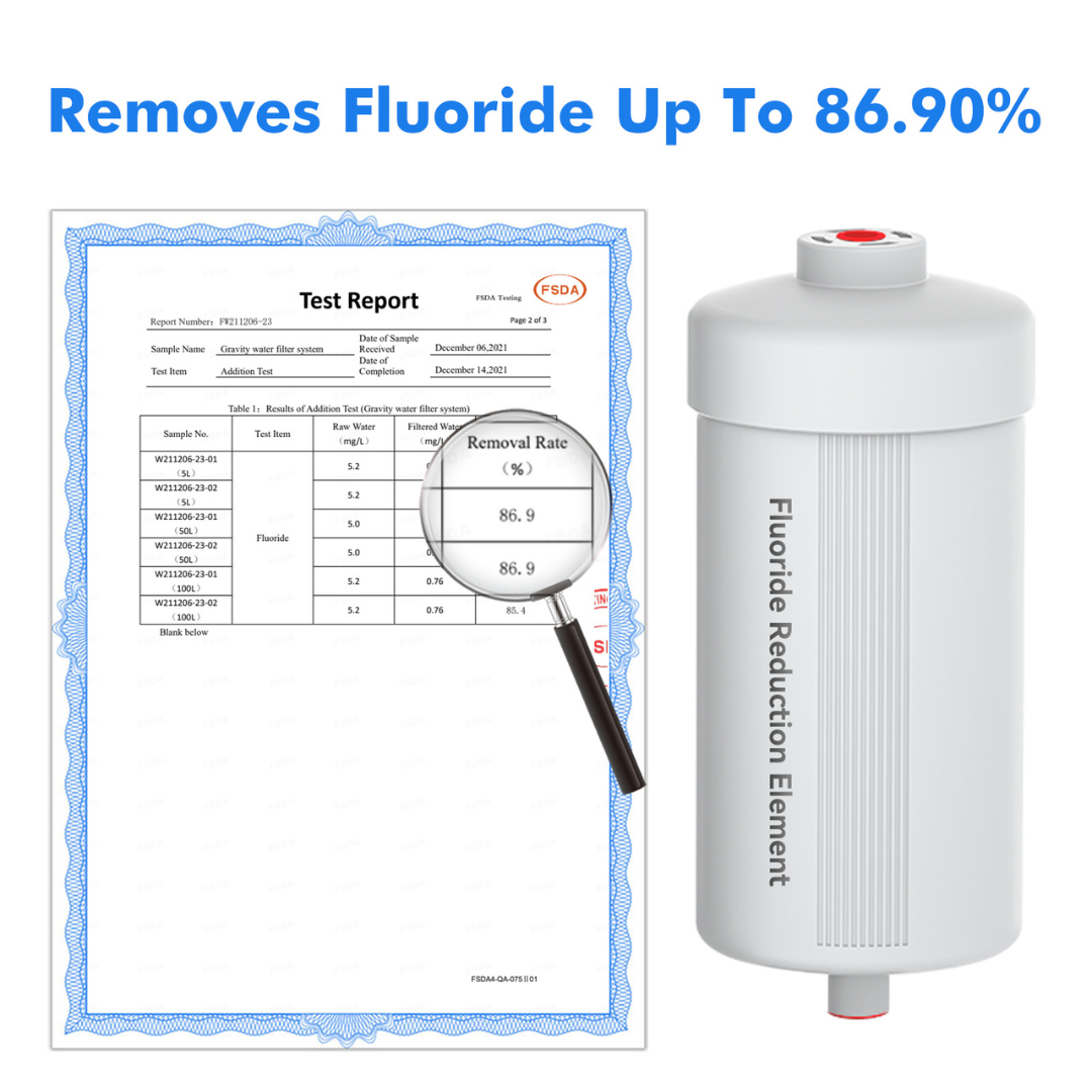 Aimex Portable Water Filter - Gravity-Fed, 304 Stainless Steel, Fluoride Removal Price