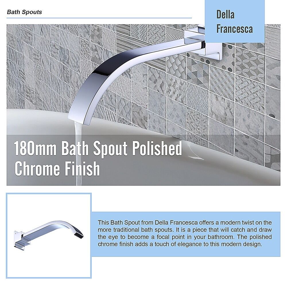 180mm Bath Spout Polished Chrome Finish Price