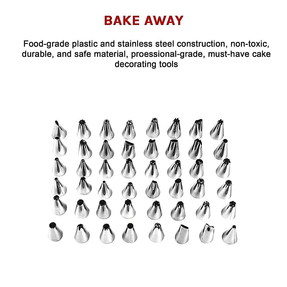 164Pcs Cake Decorating Kit Turntable Rotating Baking Flower Icing Piping Nozzles Price