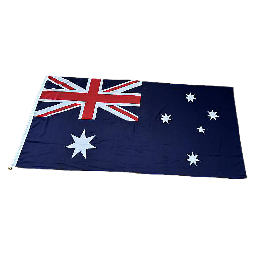 Australian Flag Heavy Duty Woven Spun Poly Australia Flag Metal Clips Price