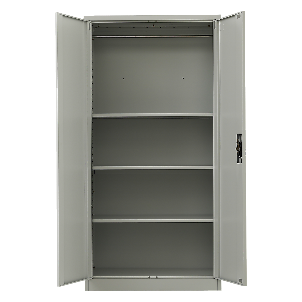 Two-Door Metal Cabinet Shelf Storage for Home Office Gym Price