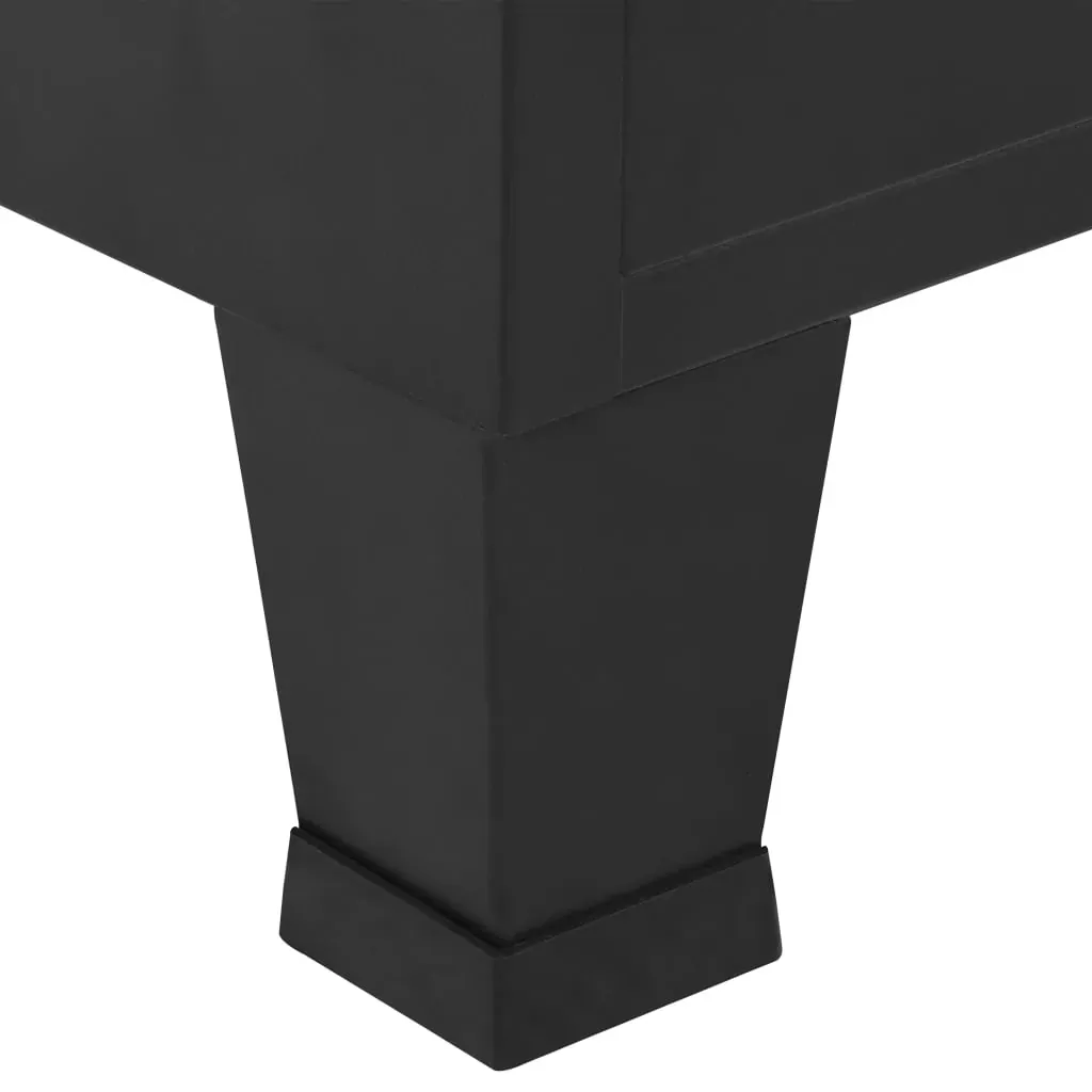 Wardrobe Industrial Black 90x40x140 cm Steel Price
