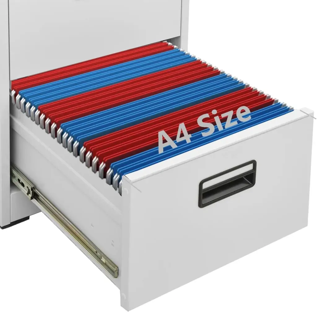 Filing Cabinet Light Grey 46x62x102.5 cm Steel Price