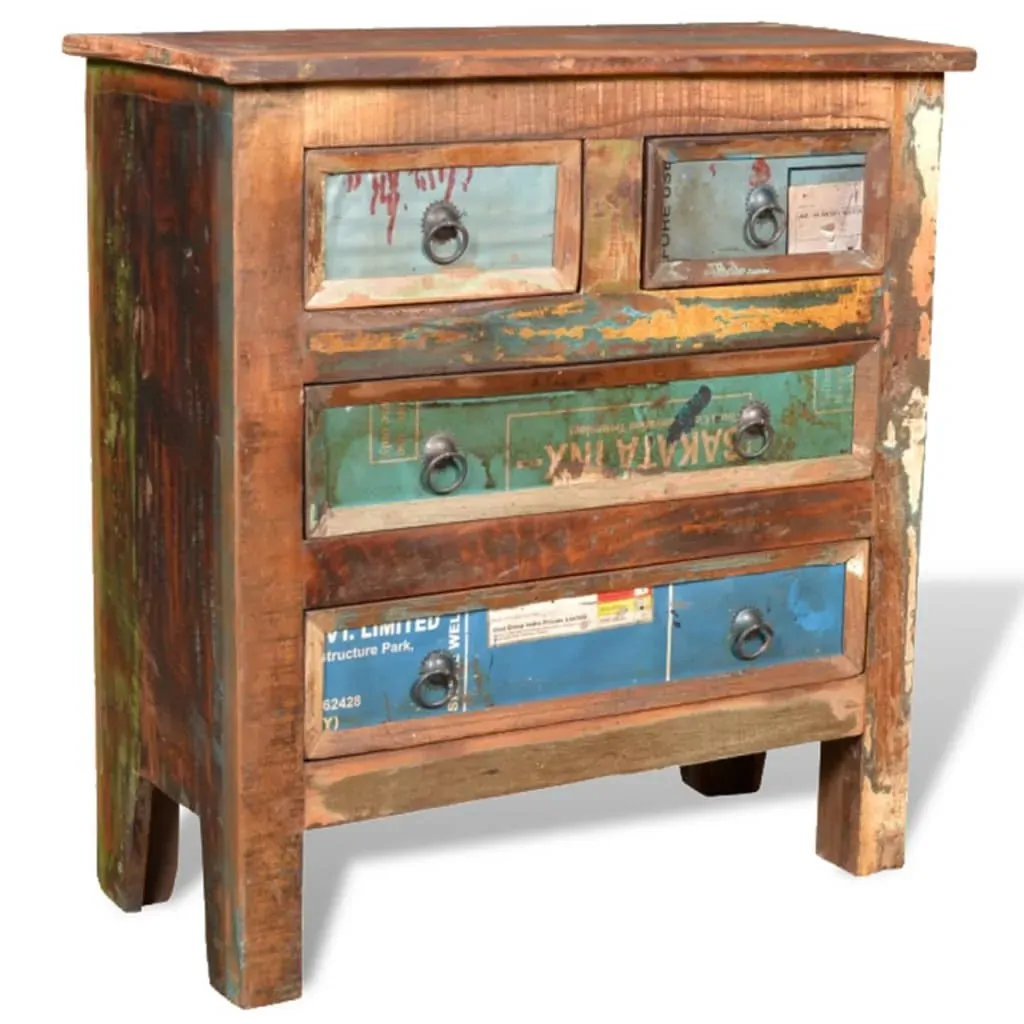 Reclaimed Cabinet Solid Wood with 4 Drawers Price