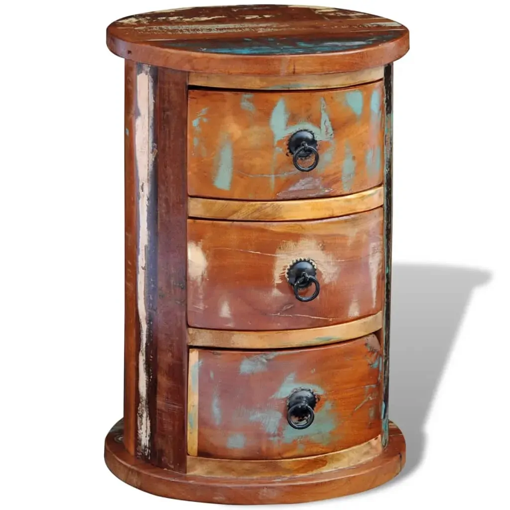 Reclaimed Cabinet with 3 Drawers Solid Wood Price
