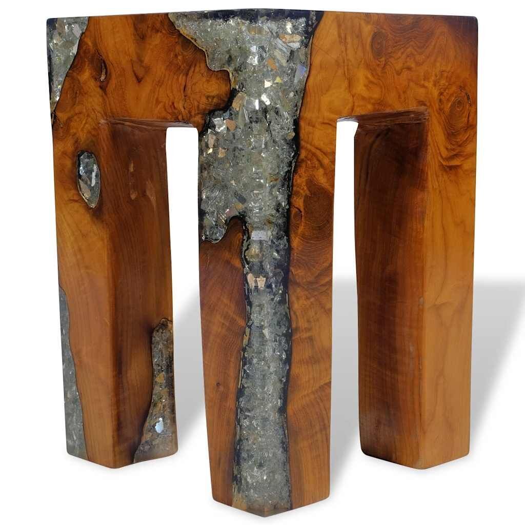 Stool Solid Teak Wood and Resin Price
