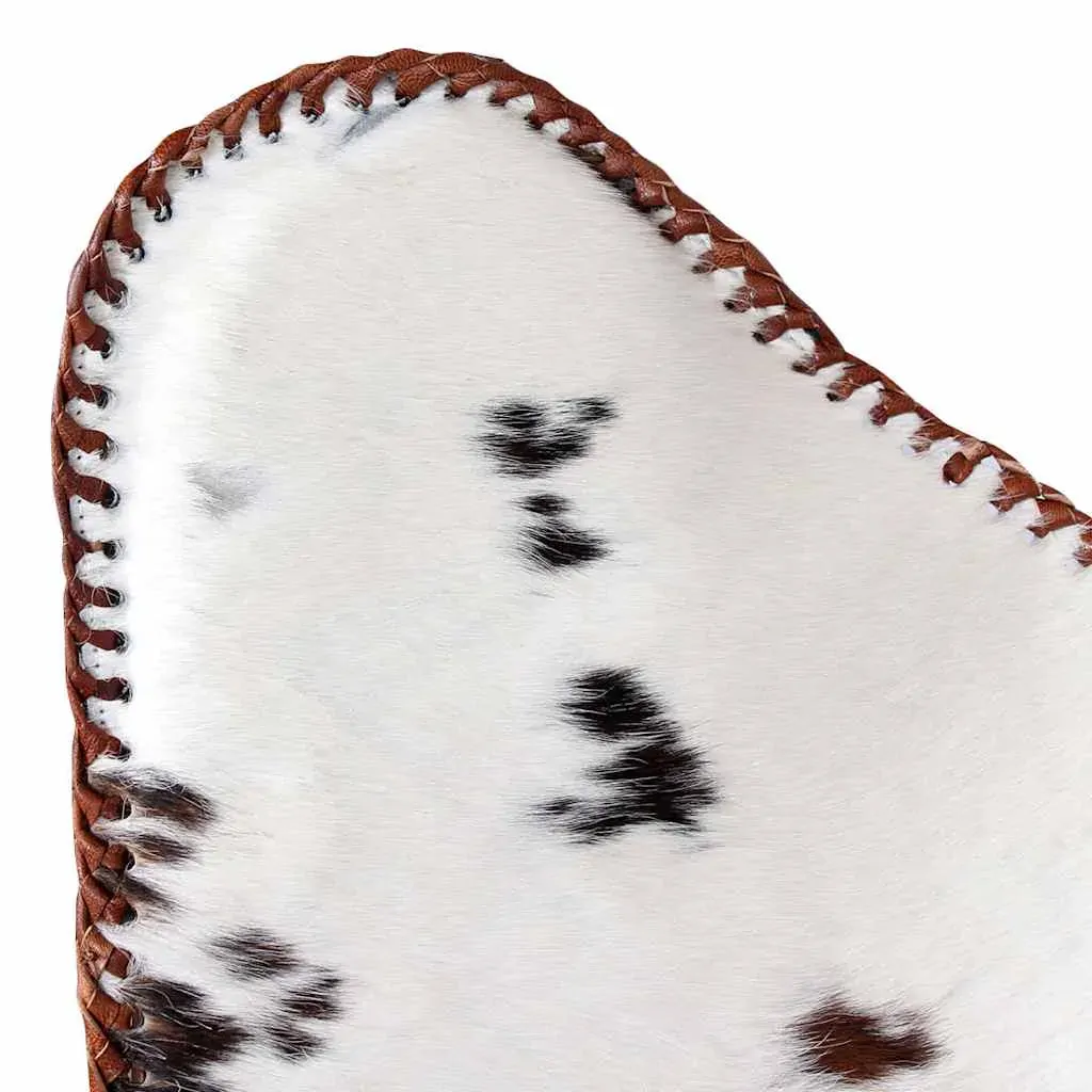 Butterfly Chair Brown and White Real Cowhide Leather Price