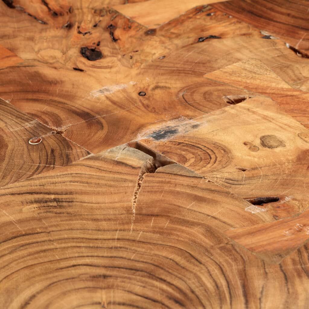 Log Coffee Table Solid Acacia Wood (55-60)x40 cm Price