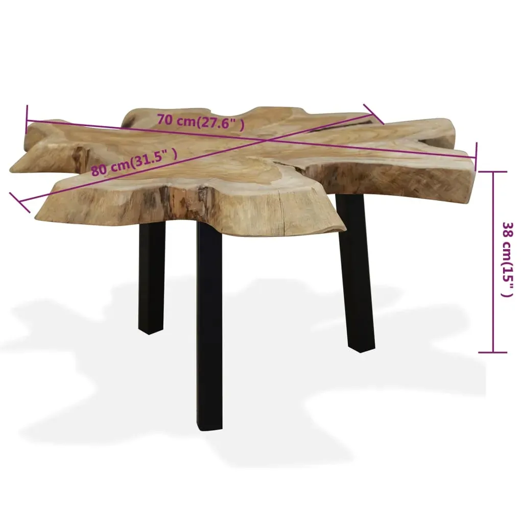 Coffee Table Genuine Teak 80x70x38 cm Price