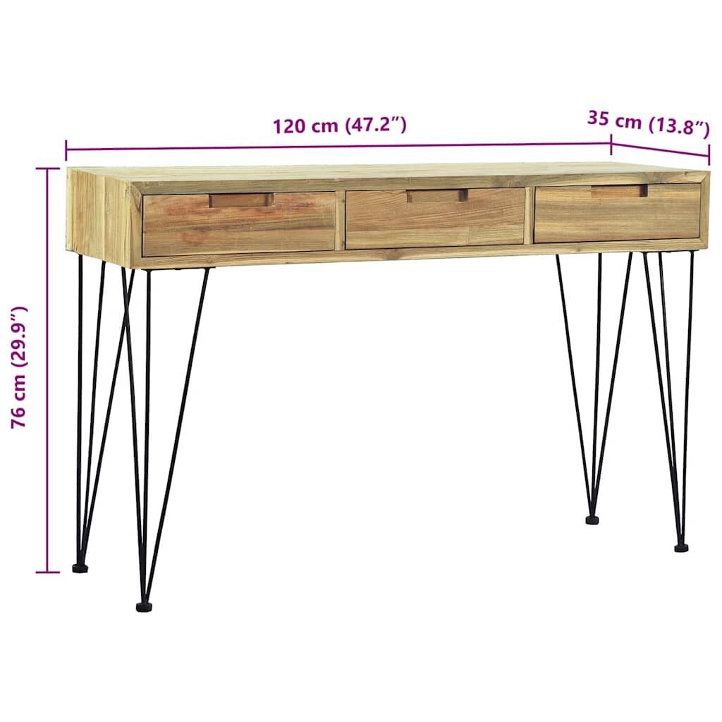 Console Table 120x35x76 cm Solid Teak Price