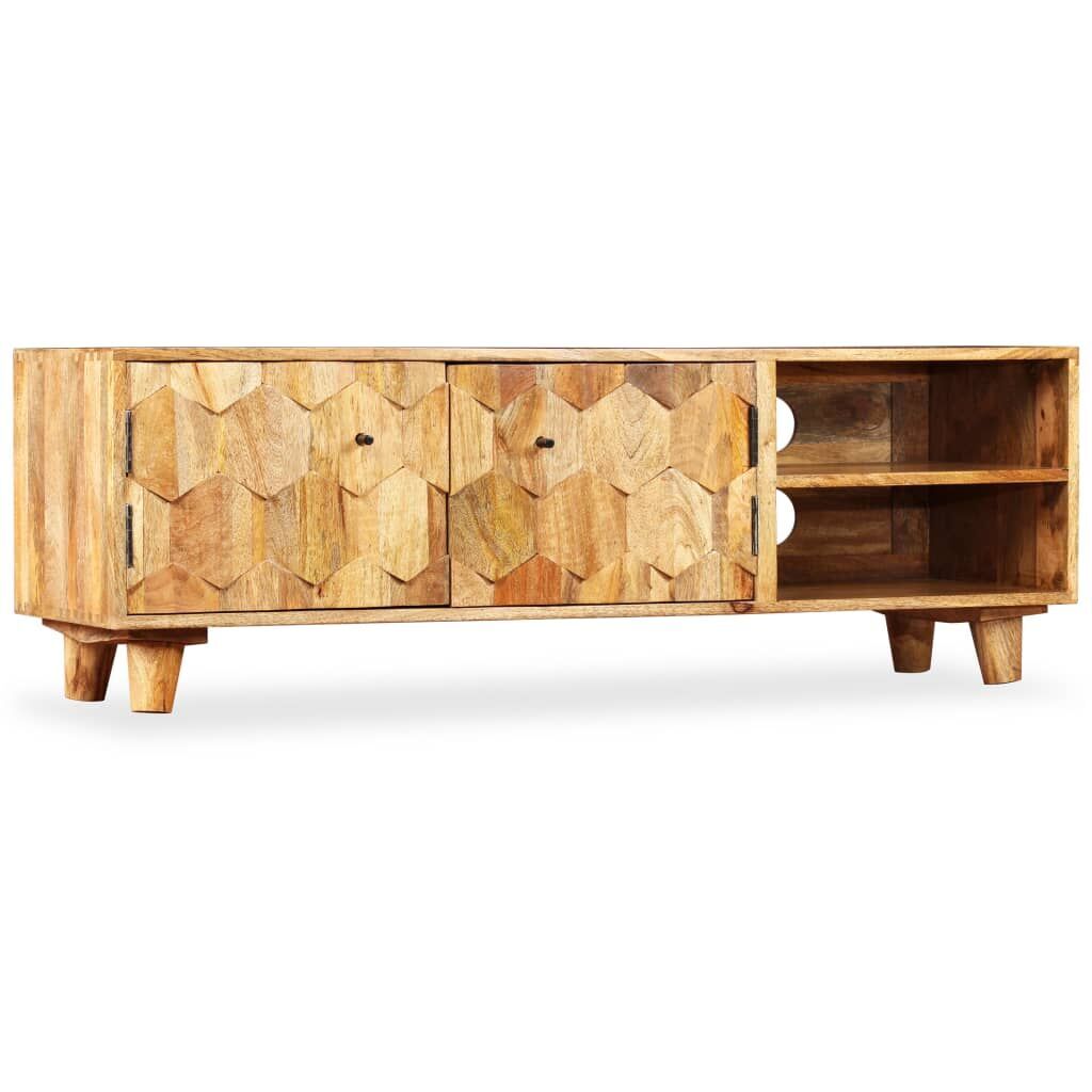 TV Cabinet Solid Mango Wood 118x35x40 cm Price