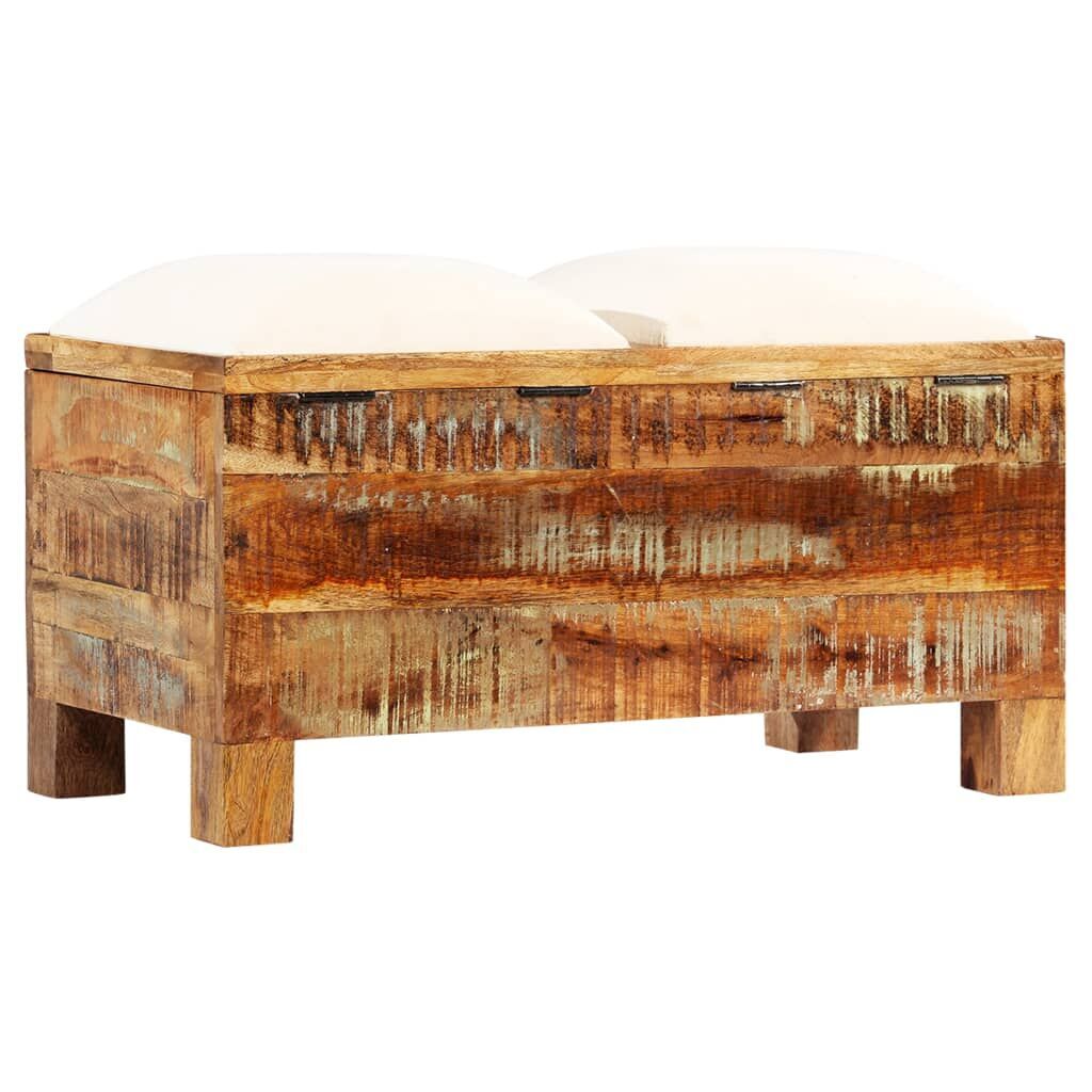 Storage Bench Solid Reclaimed Wood 80x40x40 cm Price