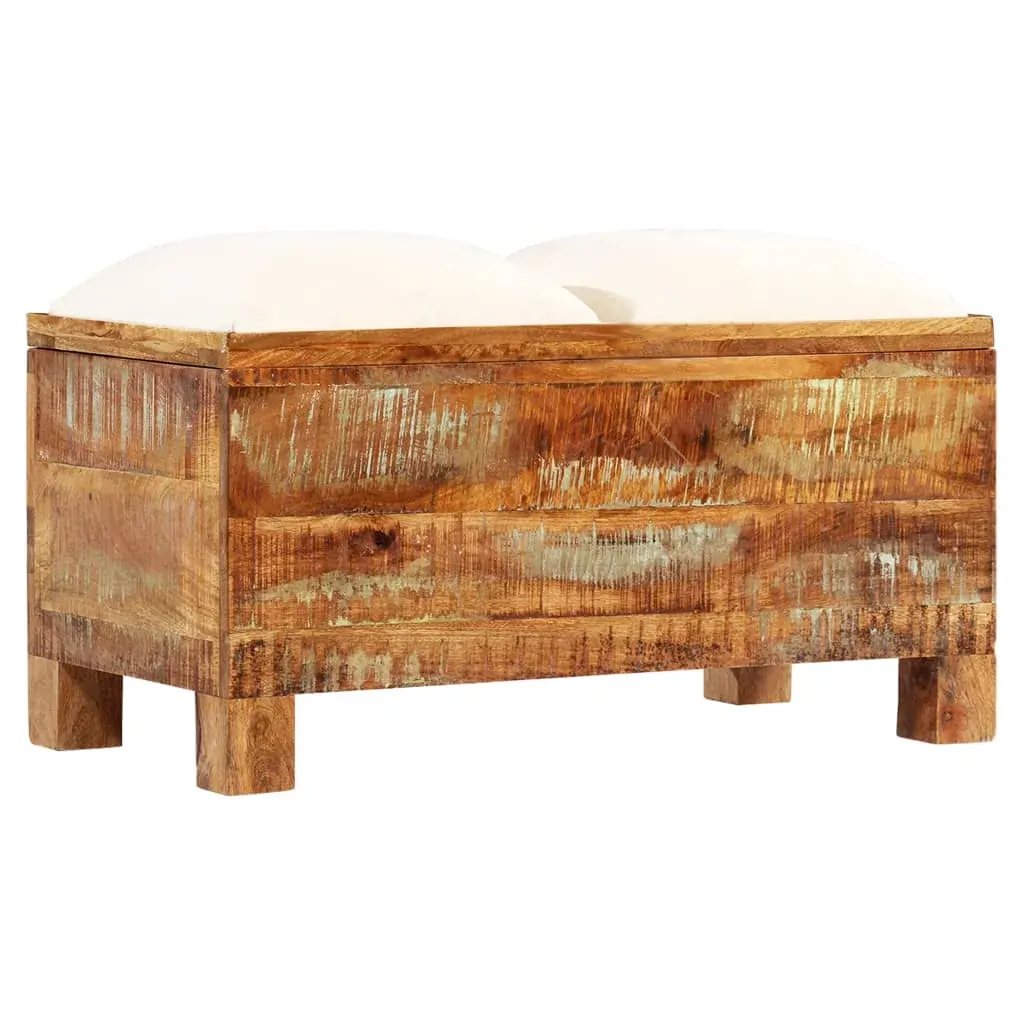 Storage Bench Solid Reclaimed Wood 80x40x40 cm Price