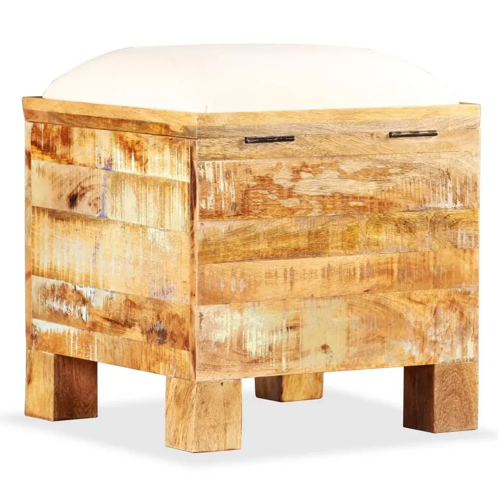 Storage Bench Solid Reclaimed Wood 40x40x45 cm Price