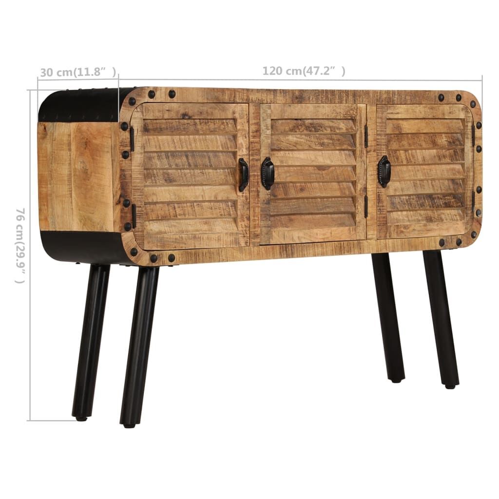 Sideboard Solid Mango Wood 120x30x76 cm Price