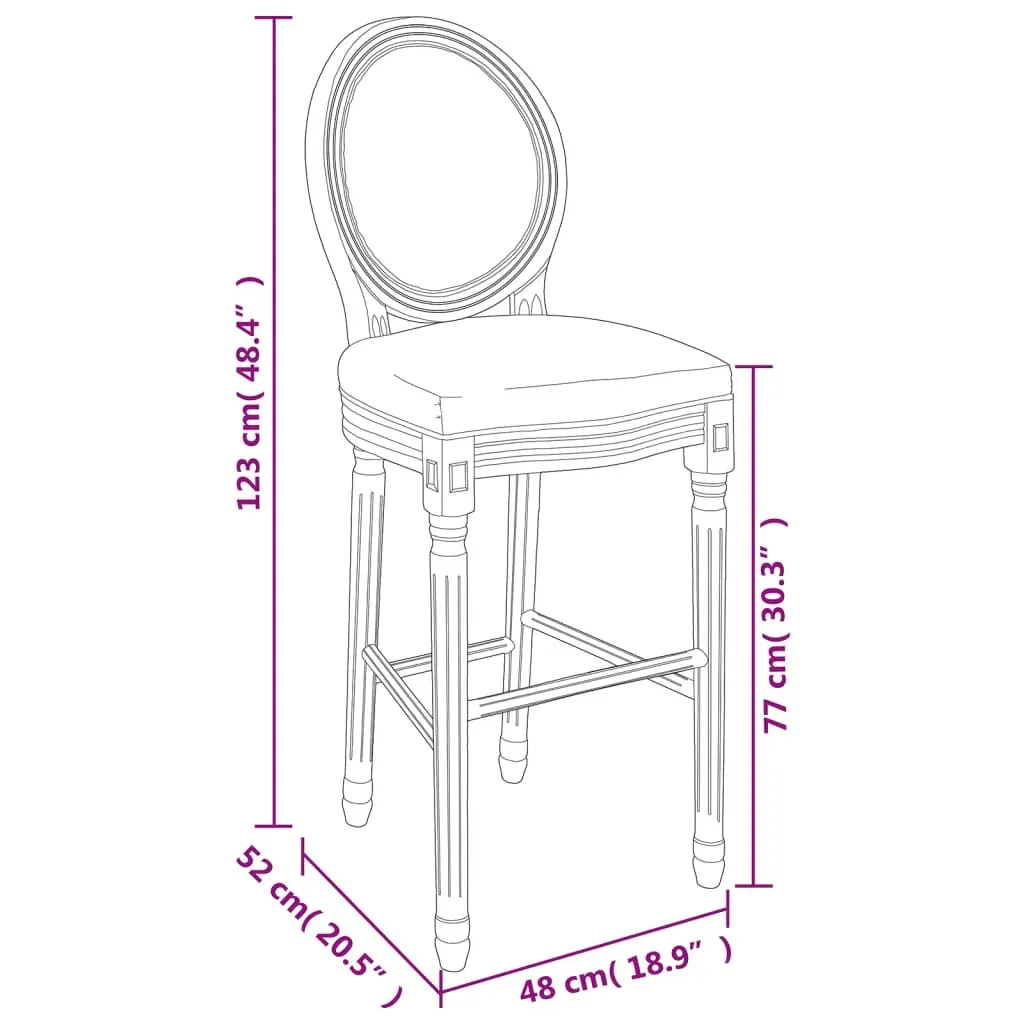 Bar Chairs 2 pcs White Linen Price
