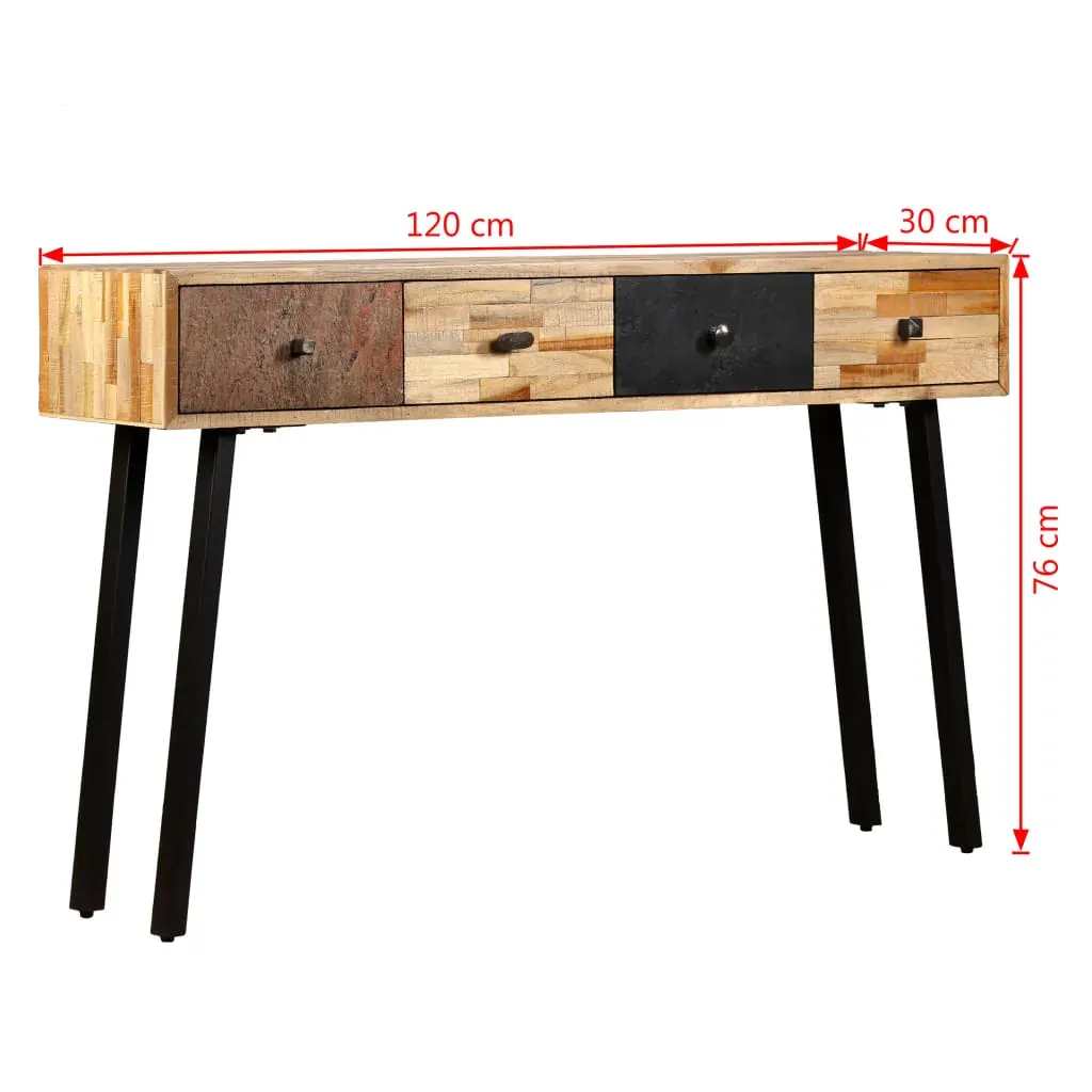 Console Table 120x30x76 cm Solid Reclaimed Teak Price