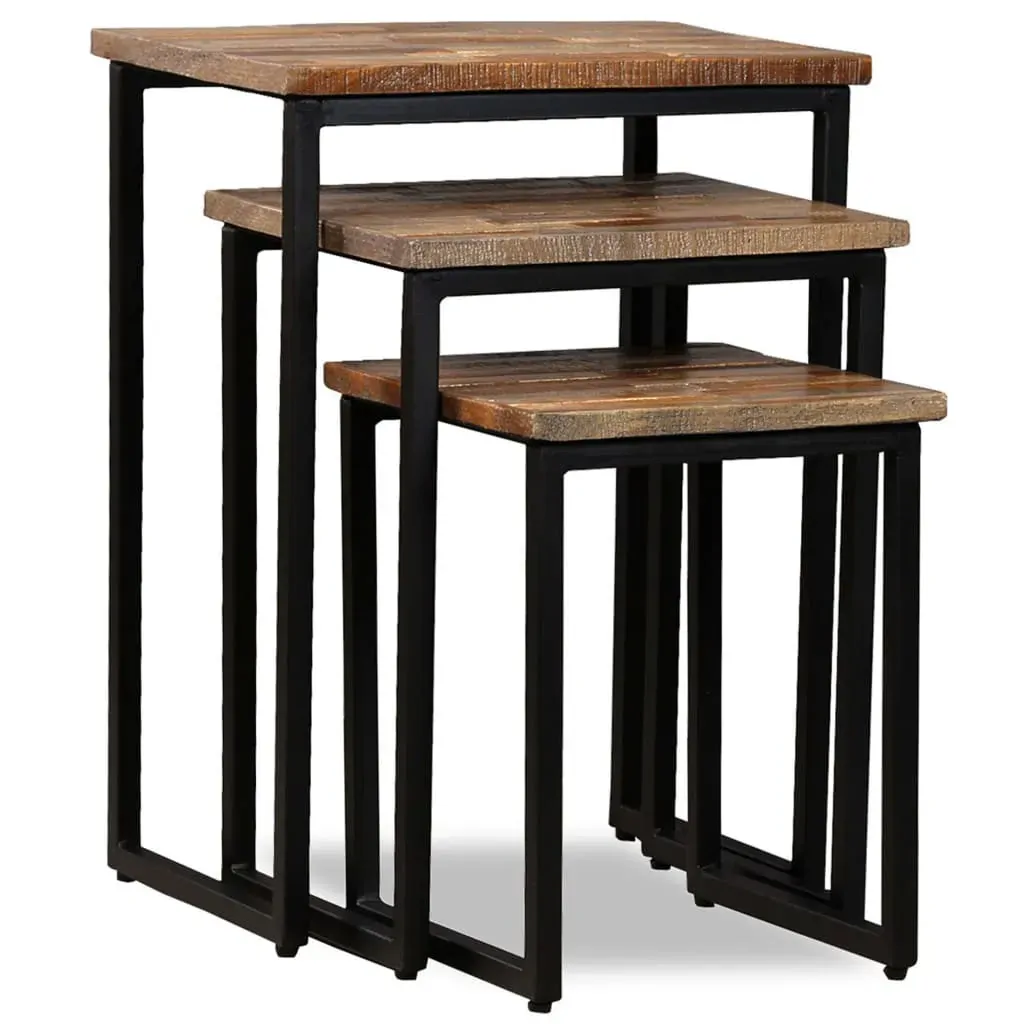 3 Piece Nesting Coffee Table Set Solid Reclaimed Teak Price