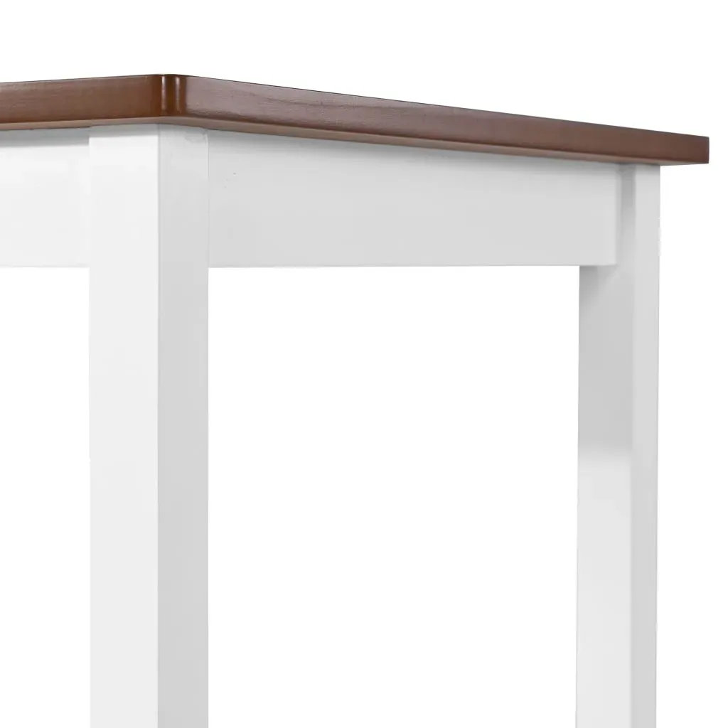 Bar Table and Stool Set 3 Pieces Solid Wood Price