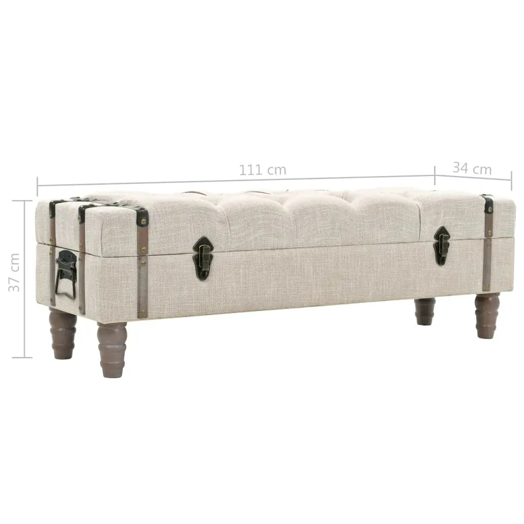 Storage Bench Solid Wood and Steel 111x34x37 cm Price