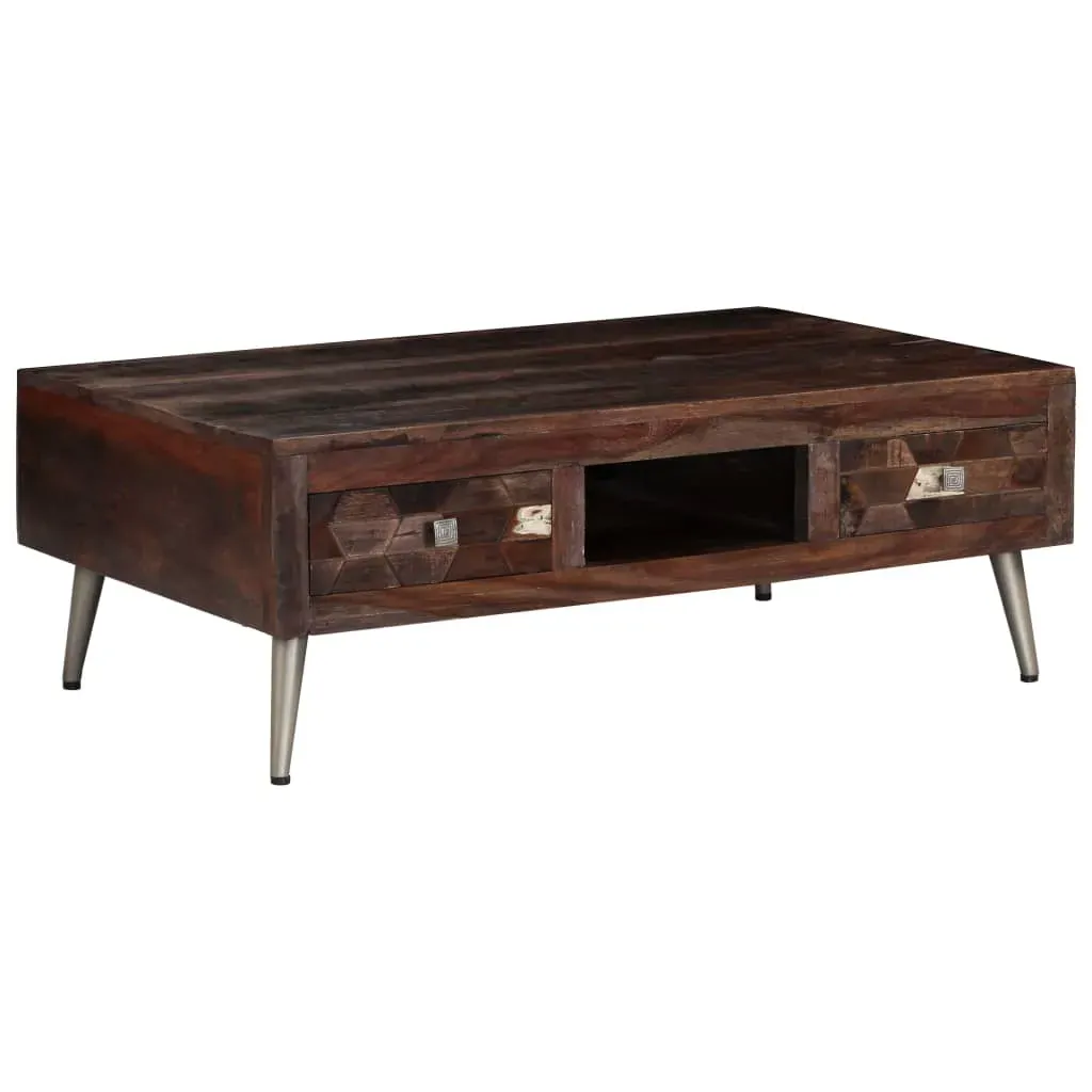 Coffee Table Solid Reclaimed Wood 100x60x35 cm Price