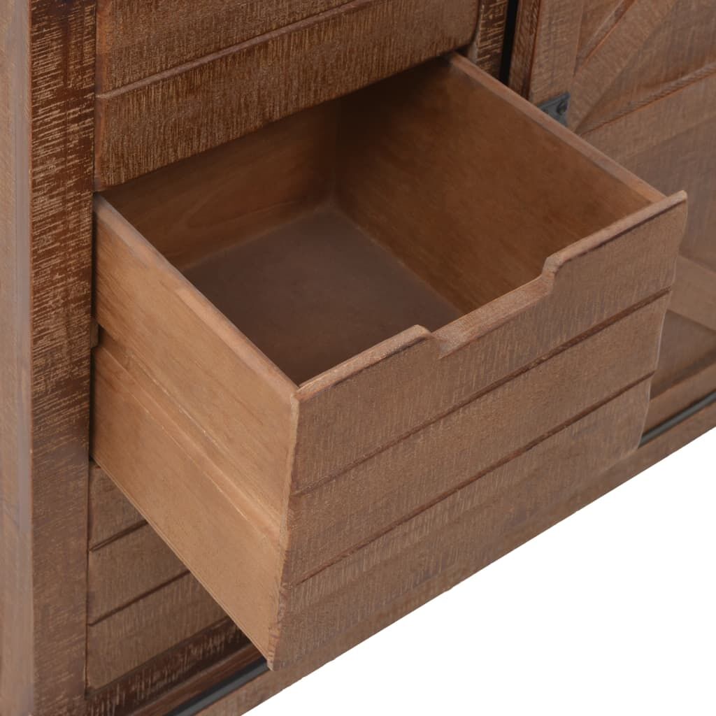 Storage Cabinet Solid Fir Wood 64x33.5x75 cm Brown Price