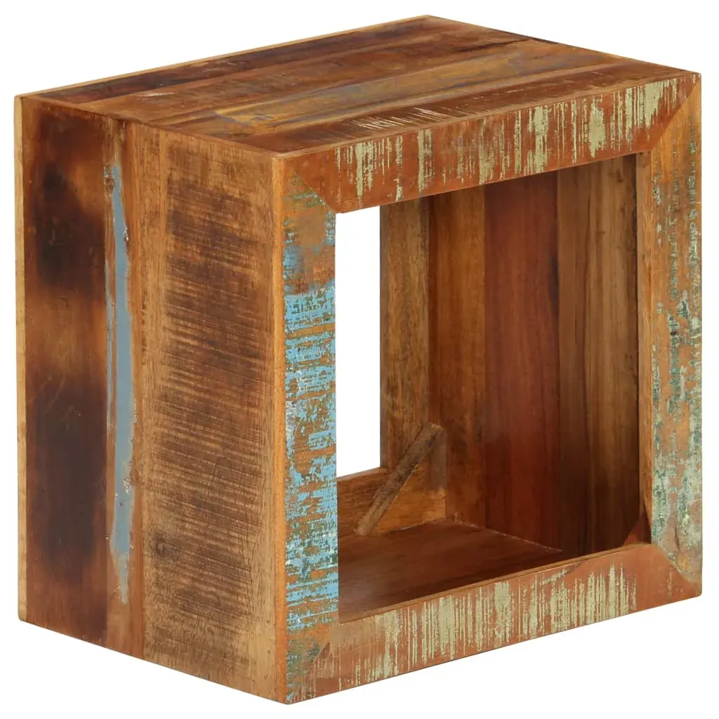 Stool 40x30x40 cm Solid Reclaimed Wood Price