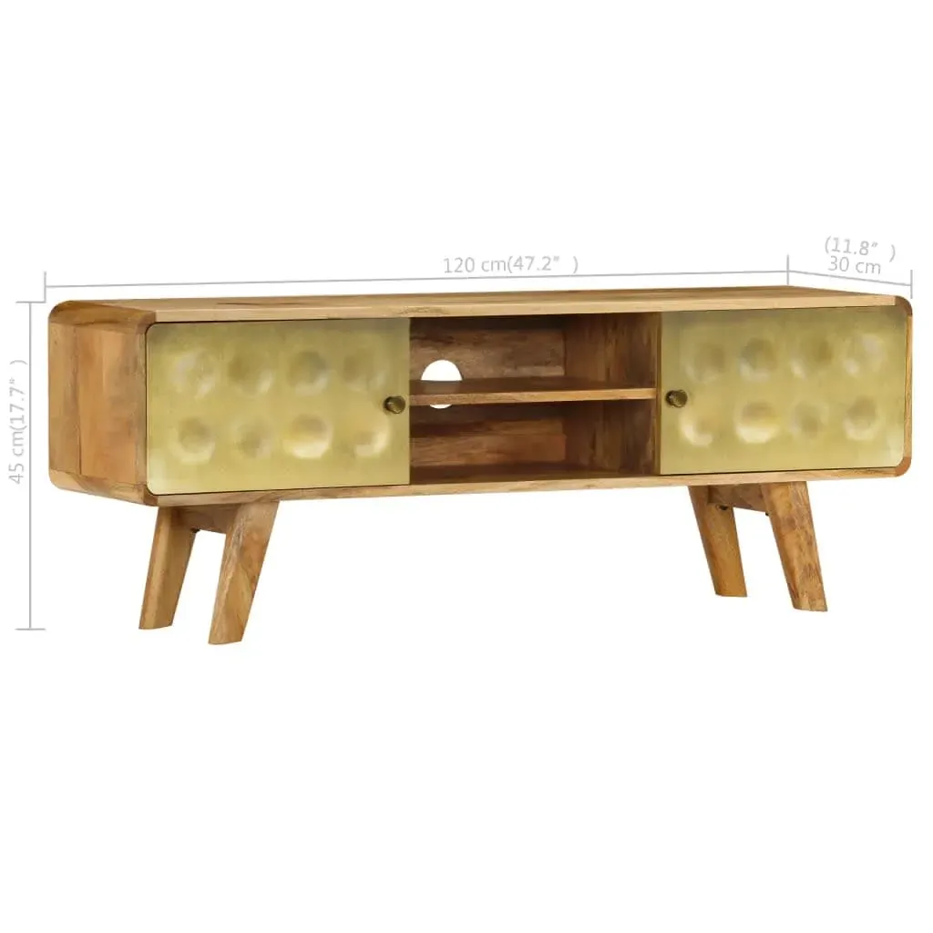 TV Cabinet Solid Mango Wood 120x30x45 cm Price