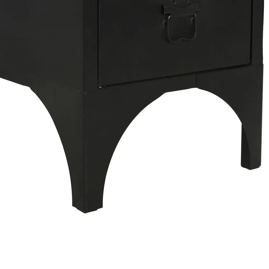 Single Pedestal Desk Solid Firwood and Steel 100x50x76 cm Price