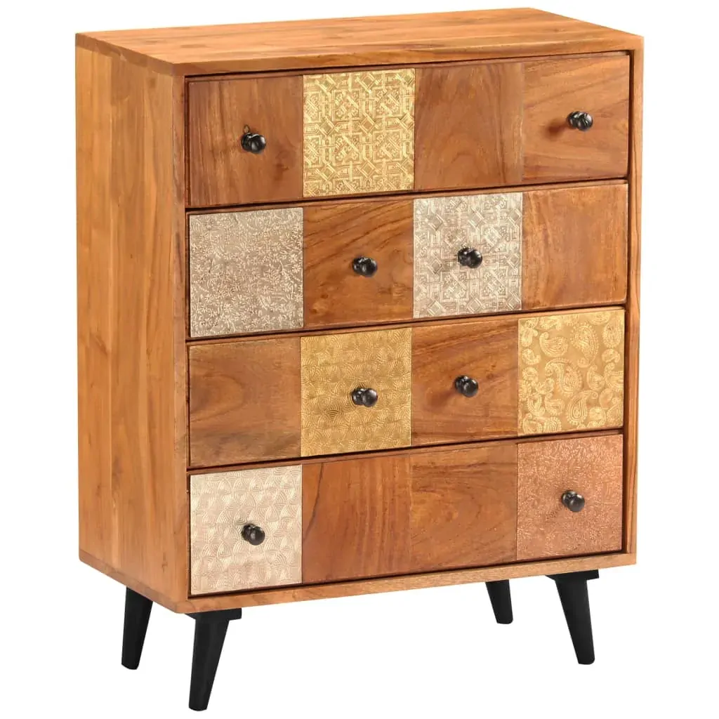 Chest of Drawers 60x30x75 cm Solid Acacia Wood Price